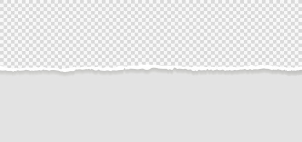 用于文本或信息的撕成方形的水平纸条。撕纸边。撕纸的条纹。矢量图图片下载