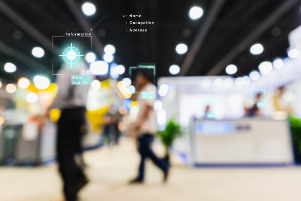 AI(人工智能)和人脸识别的概念图片下载