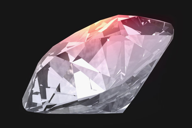 美丽的钻石宝石在黑色的背景图片下载