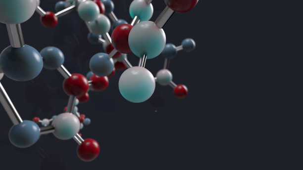 3d渲染抽象分子结构图片下载