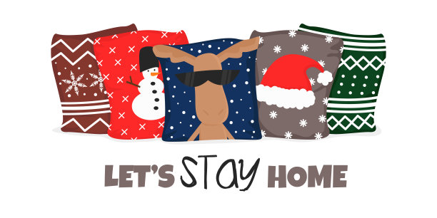 矢量插图冬季Hygge舒适的生活方式图片下载