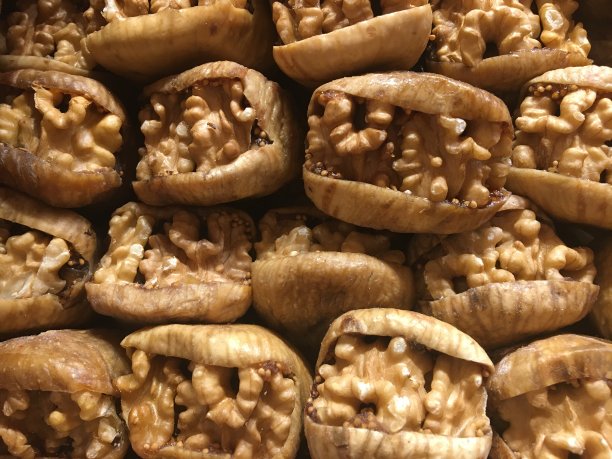 无花果坚果核桃饼干图片下载