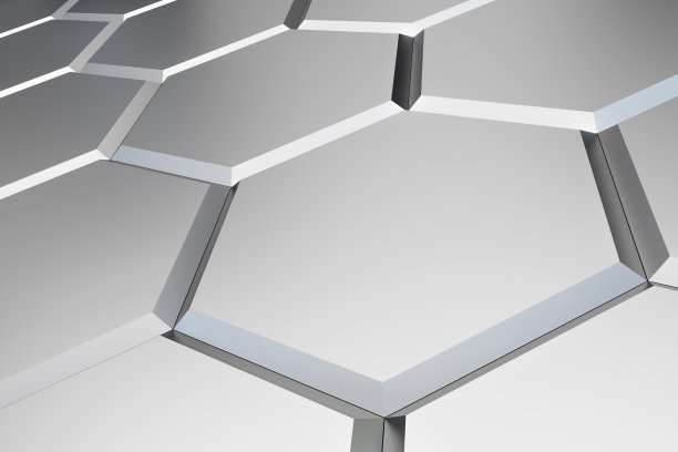 银六角图案-蜂窝概念图片下载