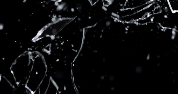 破碎的玻璃质地。孤立的现实了图片下载