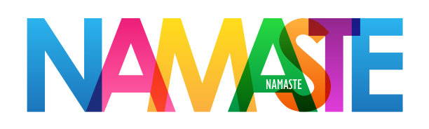 合十礼彩色印刷横幅图片下载