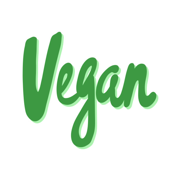 素食主义者。绿色生态贴纸的社会媒体内容。矢量手绘插图设计。图片下载