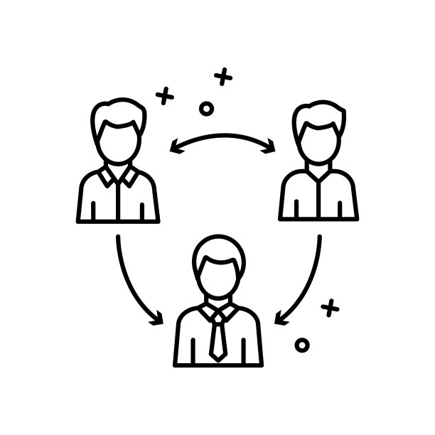 男士商务团队提交图标。商业图标元素图片下载