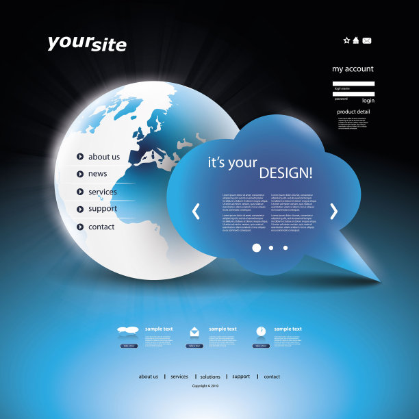 一页网站模板图片下载