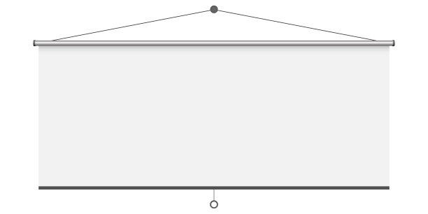 空投影屏幕矢量设计插图孤立在白色背景图片下载