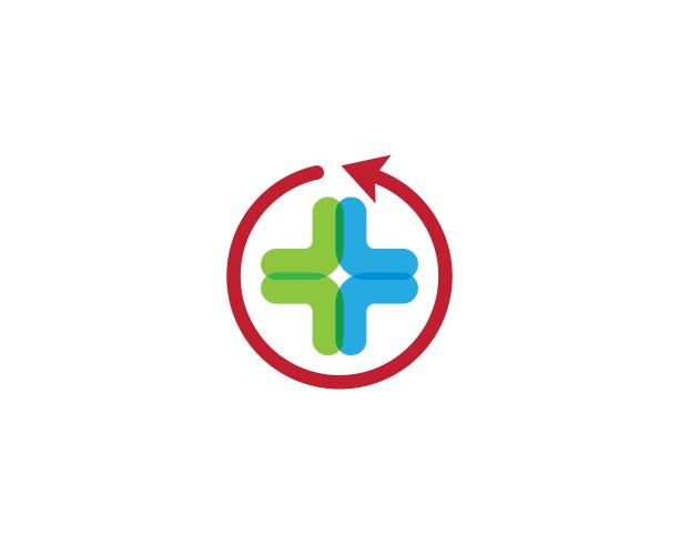 医学交叉矢量图标图片下载