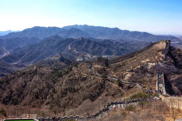 北京附近山区的长城图片下载