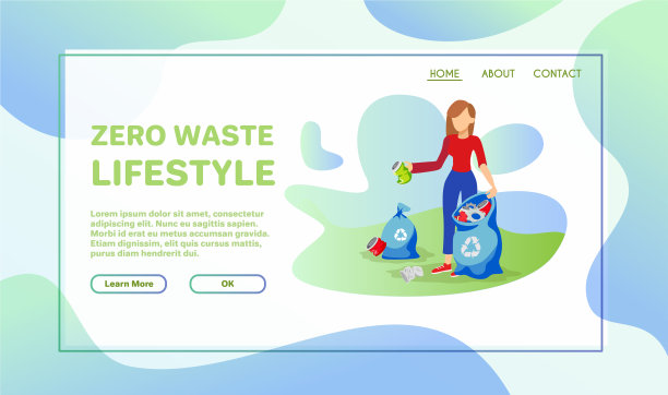 志愿者清理环境平面插图图片下载