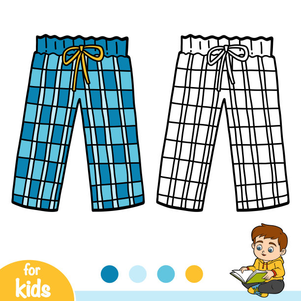 涂色书，睡衣裤图片下载