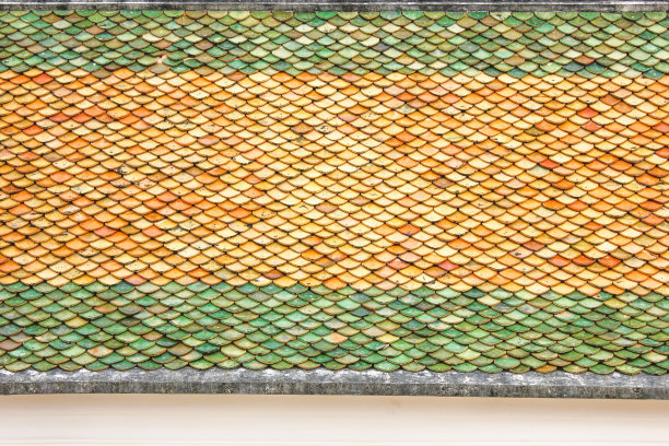 背景图案，屋顶，泰式寺庙屋顶瓦的图案图片下载