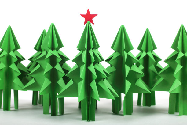 折纸圣诞树图片下载