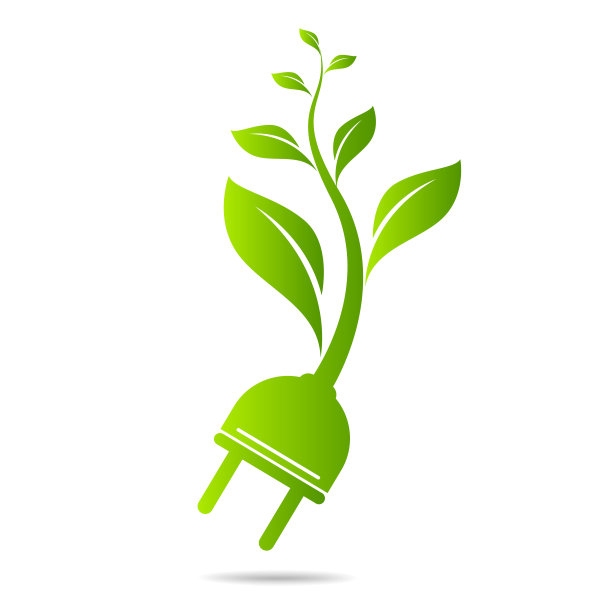 节能叶片和电插头设计图片下载