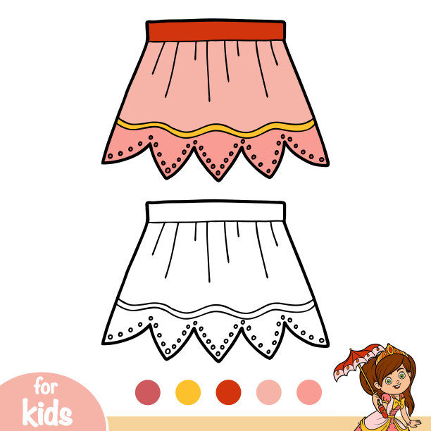 彩色书,裙子图片下载