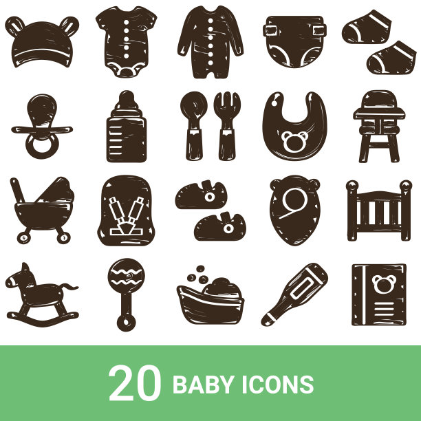 产品图标，宝贝，手写，20套图片下载