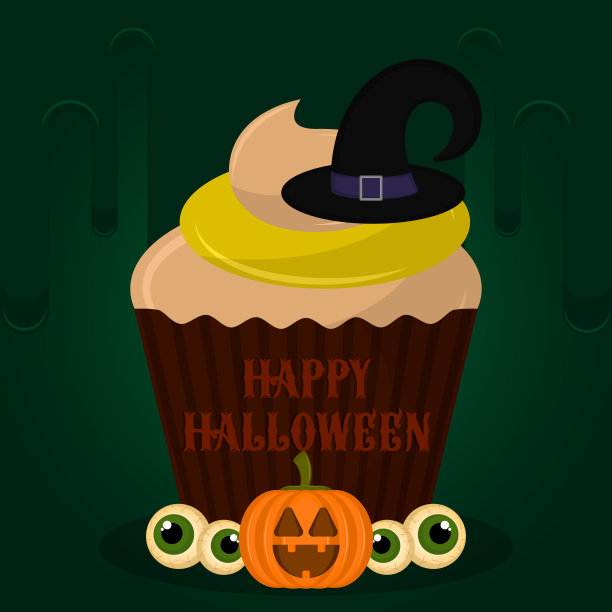 令人毛骨悚然的万圣节蛋糕图片下载