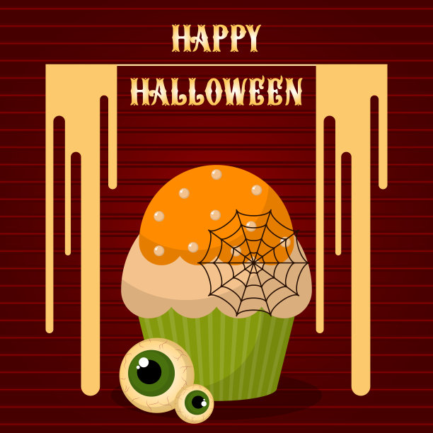 令人毛骨悚然的万圣节蛋糕图片下载