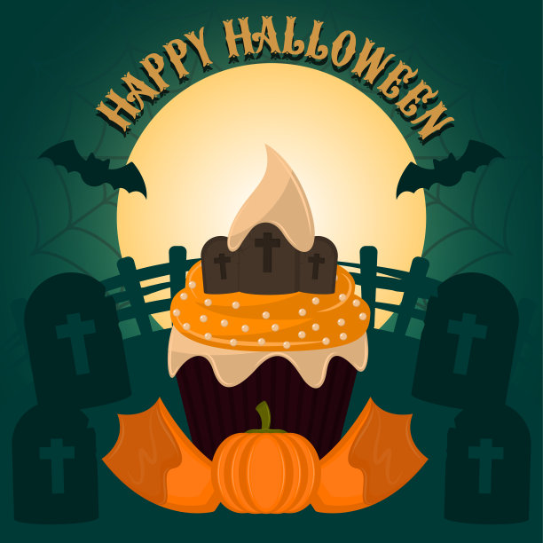 令人毛骨悚然的万圣节蛋糕图片下载