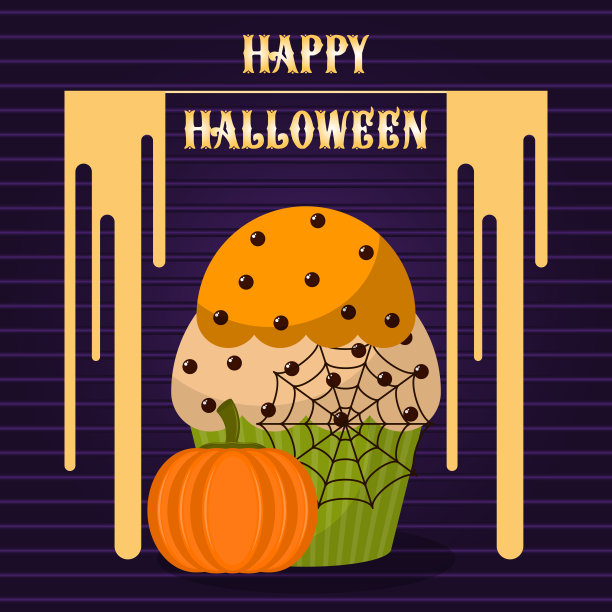 令人毛骨悚然的万圣节蛋糕图片下载