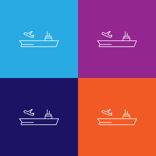 航空母舰线图标。元素的军事插图图标。标志，符号可以用于网页，标志，手机应用，UI，用户体验图片下载