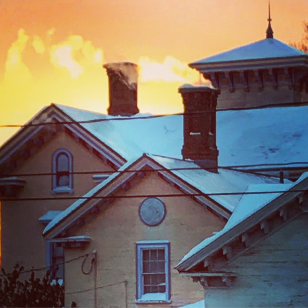 在寒冷中移动蒸汽图片下载