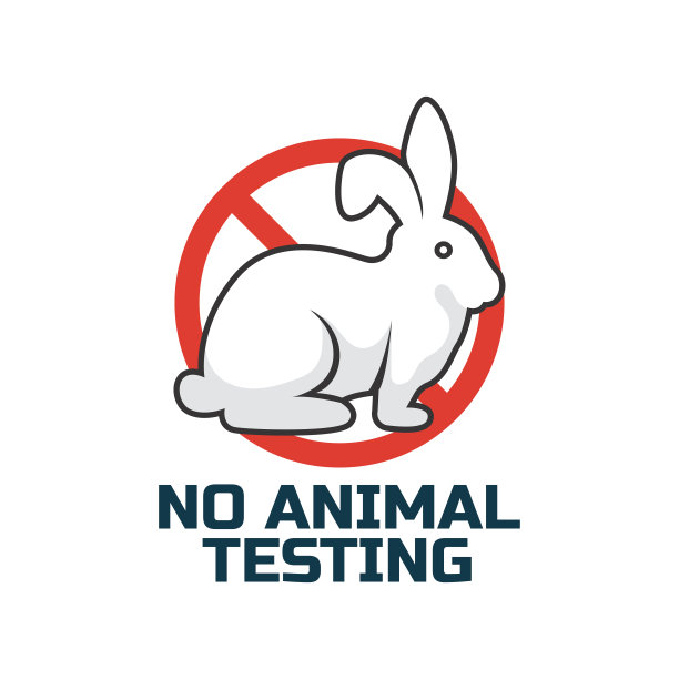 没有动物测试，无残忍，没有动物测试图标的医生或诊所，矢量插图图片下载