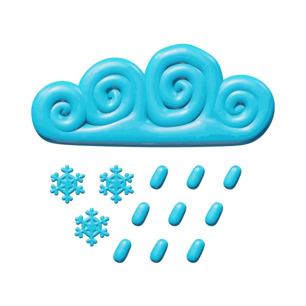 光滑塑料雨雪图，自然矢量设计图片下载