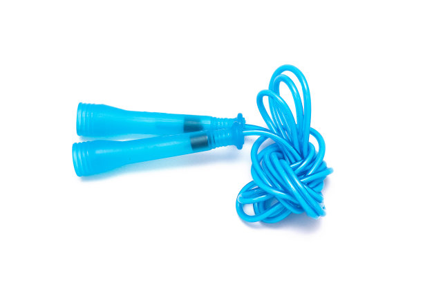 蓝色的跳绳。图片下载