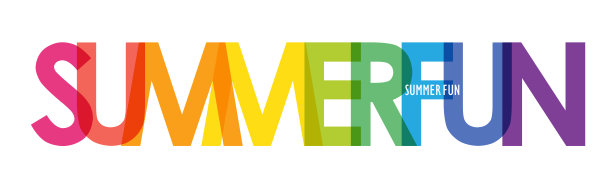 夏季乐趣矢量排版横幅图片下载