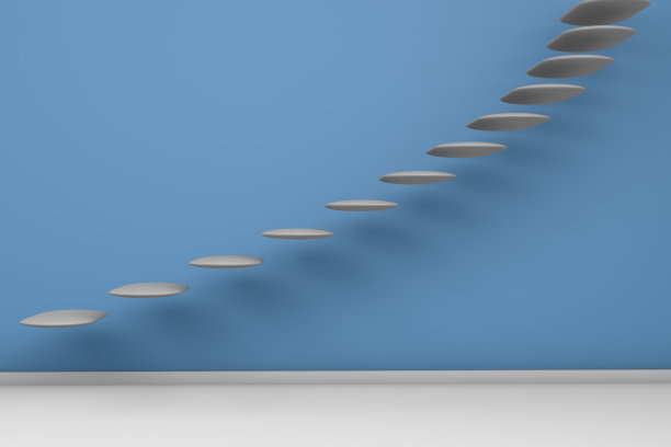 商业成功概念的3D渲染。图片下载