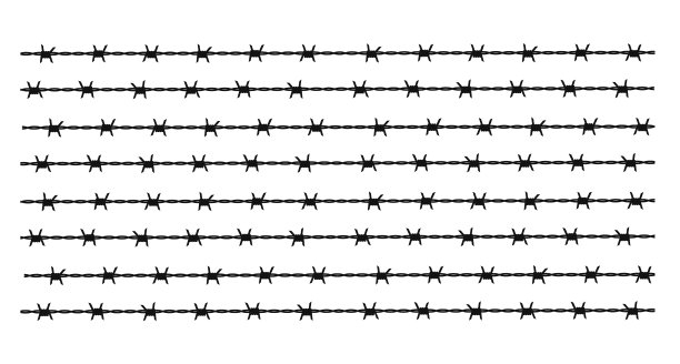 无缝剪影的铁丝网。矢量插图模式，纹理。图片下载