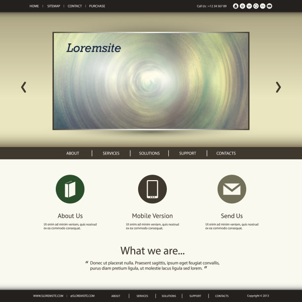 一页网站模板图片下载