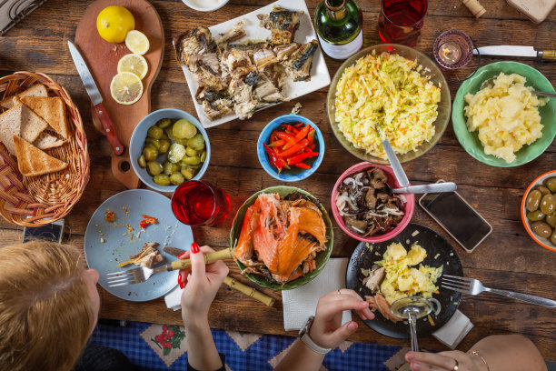 平躺，开胃菜，节日庆典，感恩节大餐，感恩节快乐，印第安人，第四个星期四图片下载