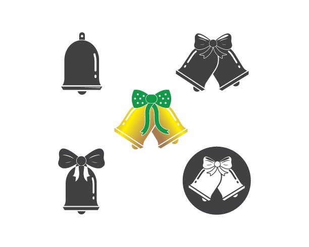 圣诞钟插图模板图片下载