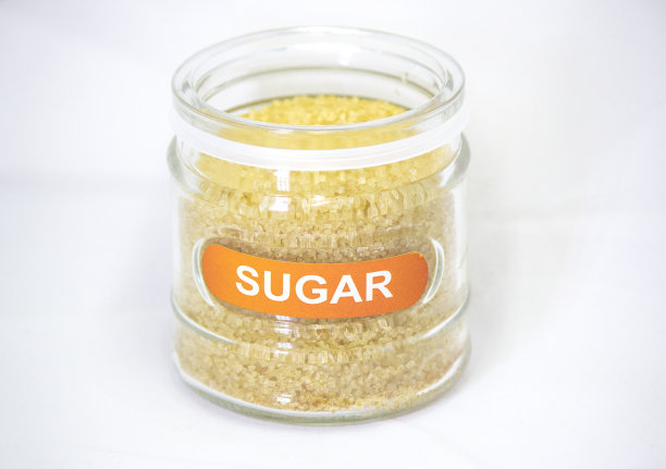 玻璃罐中的红糖图片下载