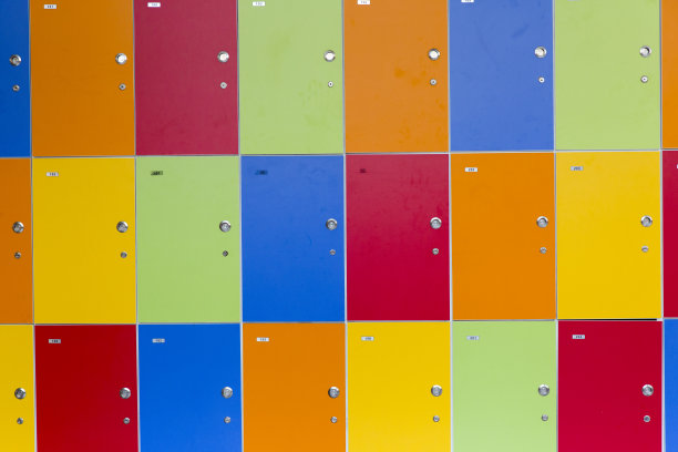 儿童柜彩色储物柜图片下载