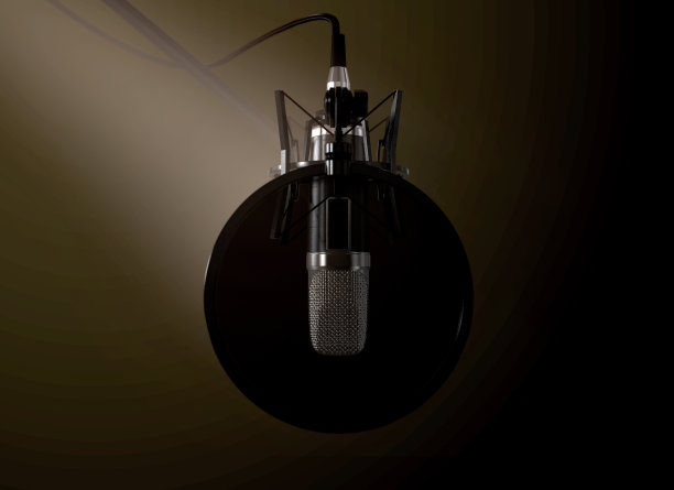 戏剧性的电容式传声器图片下载