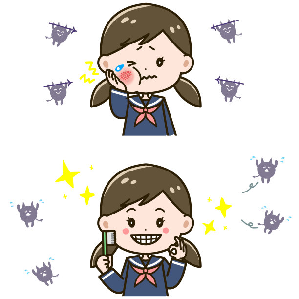 插图设置的女孩谁成为空腔图片下载