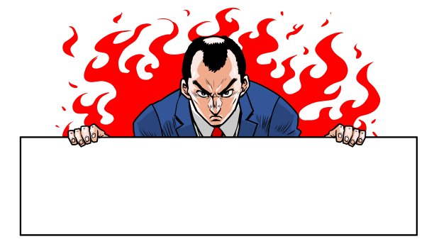 商人与招牌图片下载