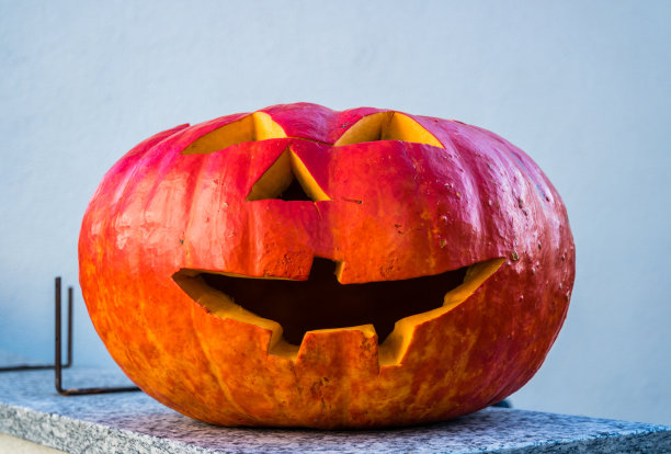 万圣节南瓜脸灯笼背景装饰图片下载