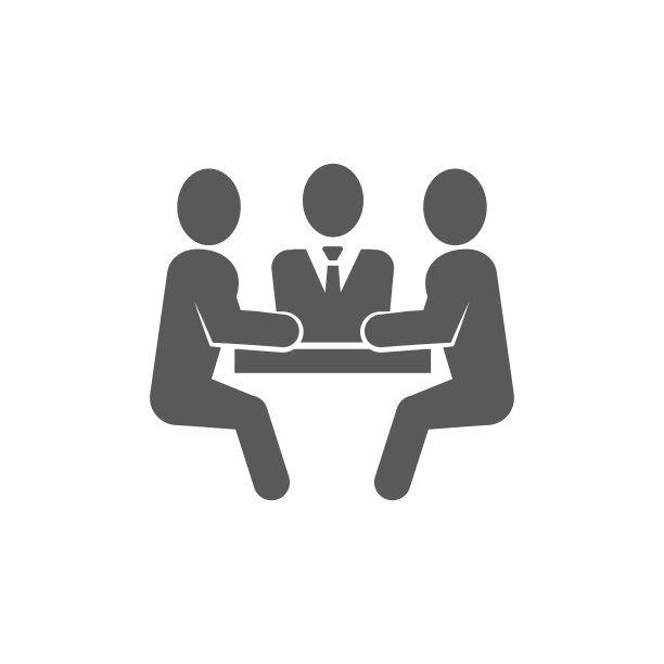 会议图标在白色背景图片下载