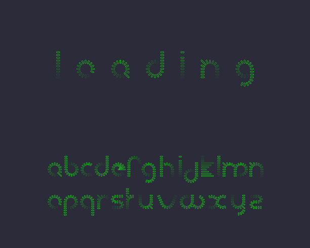 加载字体轮廓-矢量图片下载