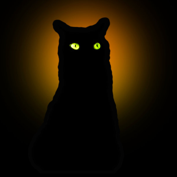 黑色的猫图片下载