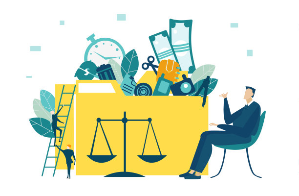 商人坐在文件夹前。数据库、支持和控制思想。改进和合作的理念。商务人士在行动的集合。图片下载