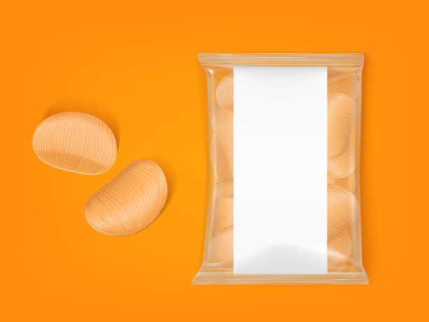 波浪薯片包，波纹薯片零食包图片下载