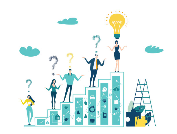 商业人士跑到增长酒吧。事业与成功理念。商务人士在行动的集合。图片下载