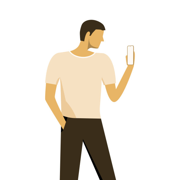 手持智能手机的帅哥图片下载